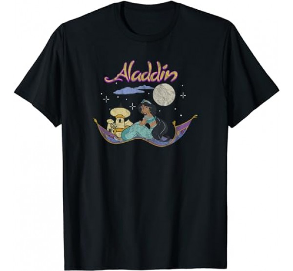 Disney Aladdin Jasmine Magic Carpet Poster T-Shirt Disney Aladdin Jasmine Magic Carpet Poster T-Shirt